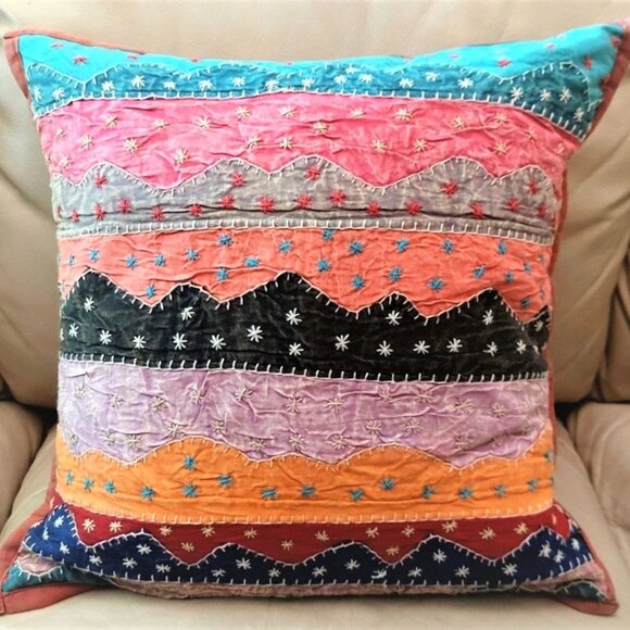 BSM - Handmade BED SPREAD 3X PILLOWS Wall Tapestry COUCH COVER Chair Coverr - Picture 3 of 10